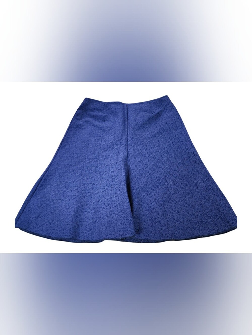 Cabi Elegant A-Line Blue Women's Skirt Sz 12 Business Casual Classic Midi